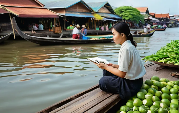 작곡가의 음악적 아이디어 발굴 - **Prompt:** A young Thai woman, in her late 20s, with a thoughtful expression, is seated on a wooden...